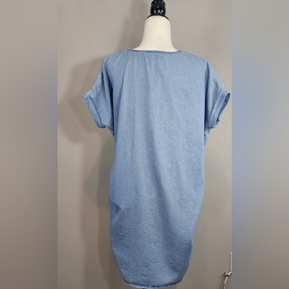 All Saints Denim Tie-Waist Dress - Picture 6 of 9